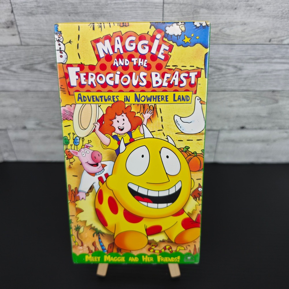 Maggie and the Ferocious Beast Adventures in Nowhere Land VHS 2002 FactorySealed